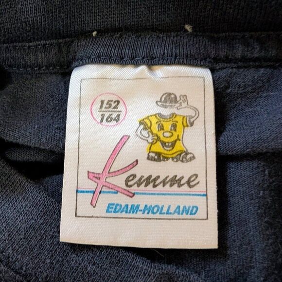 Vintage Y2K Kidcore Holland Retro Navy Baby Tee - Picture 5 of 6